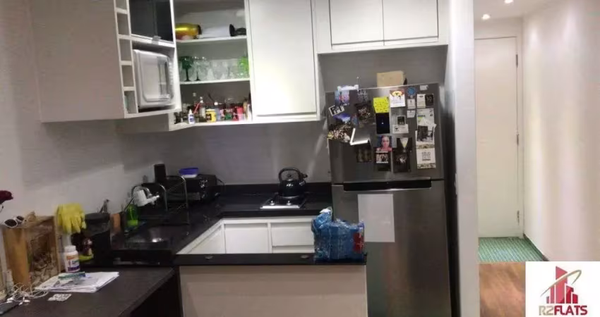 Flat com 1 quarto à venda na Avenida Rouxinol, 77, Moema, São Paulo