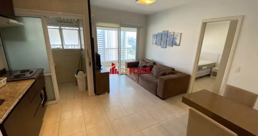 Flat com 1 quarto para alugar na Rua Sansão Alves dos Santos, 343, Brooklin, São Paulo