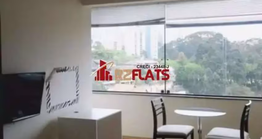 Flat com 1 quarto para alugar na Rua Doutor Chibata Miyakoshi, 183, Paraíso do Morumbi, São Paulo
