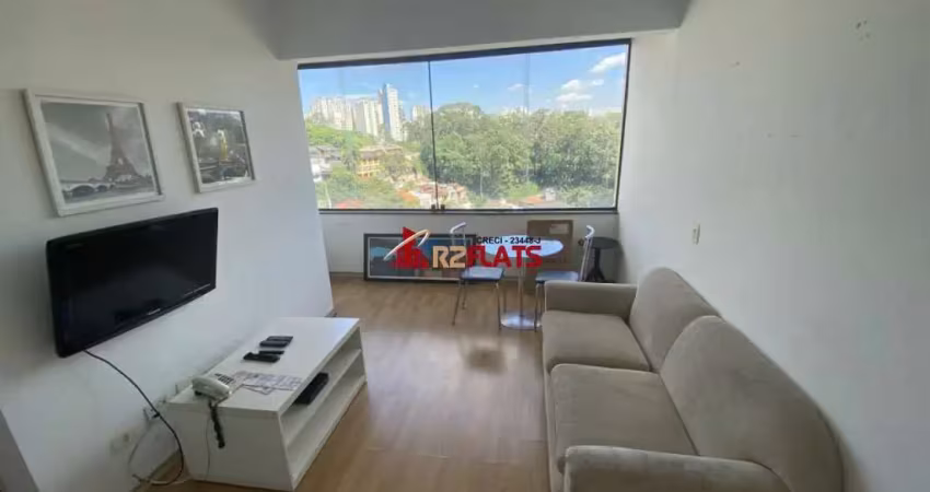 Flat com 1 quarto para alugar na Rua Doutor Chibata Miyakoshi, 183, Morumbi, São Paulo
