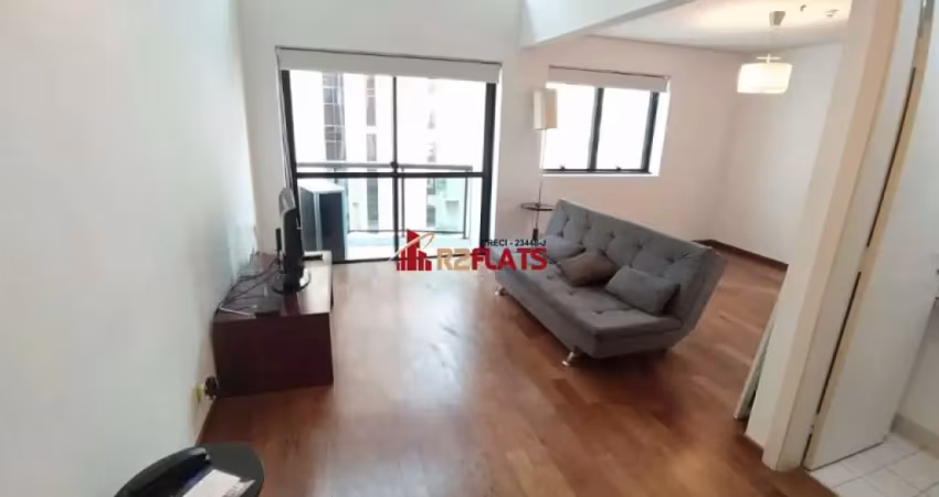 Flat com 1 quarto à venda na Avenida Ibijaú, 355, Moema, São Paulo