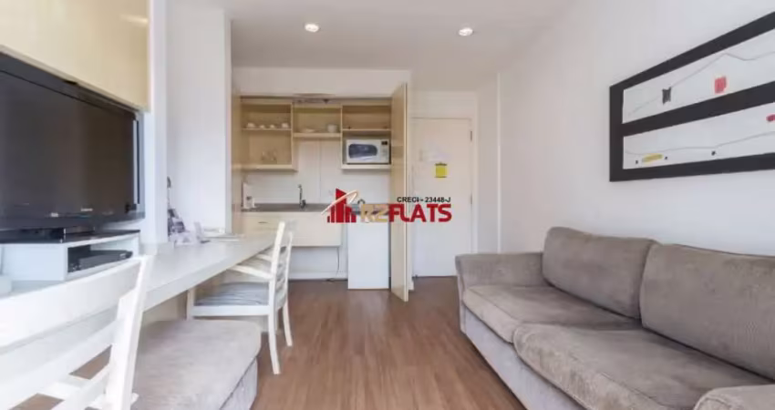 Flat com 1 quarto à venda na Avenida Lavandisca, 365, Moema, São Paulo