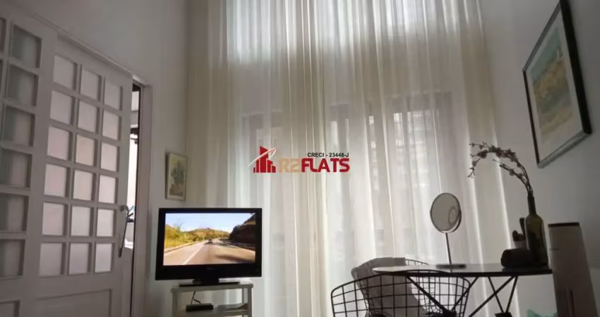Flat com 1 quarto à venda na Avenida Ibijaú, 355, Moema, São Paulo