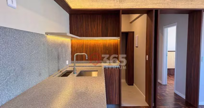 Apartamento retrofit com 1 dormitório à venda, 62 m² por r$ 500.000 - centro - curitiba/pr