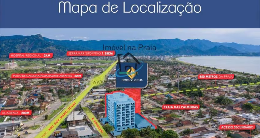 Apartamento para Venda em Caraguatatuba, Praia das Palmeiras, 1 dormitório, 1 banheiro, 1 vaga