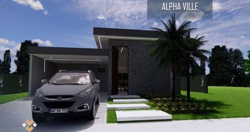 Casa em condomínio de luxo, com 3 dormitórios à venda, 165 m² por R$ 860.000