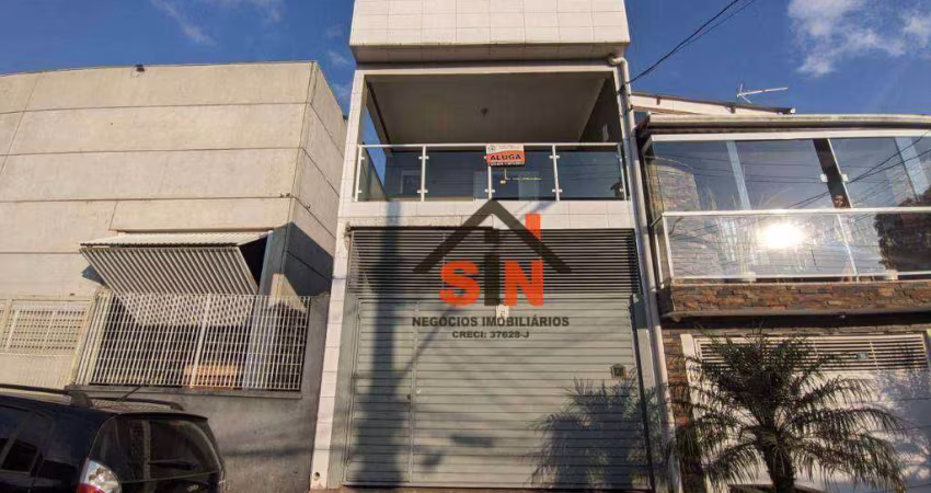 Salão Comercial e Casa com 3 dormitórios para alugar, 197 m² por R$ 3.000/mês - Vila Nova Bonsucesso - Guarulhos/SP