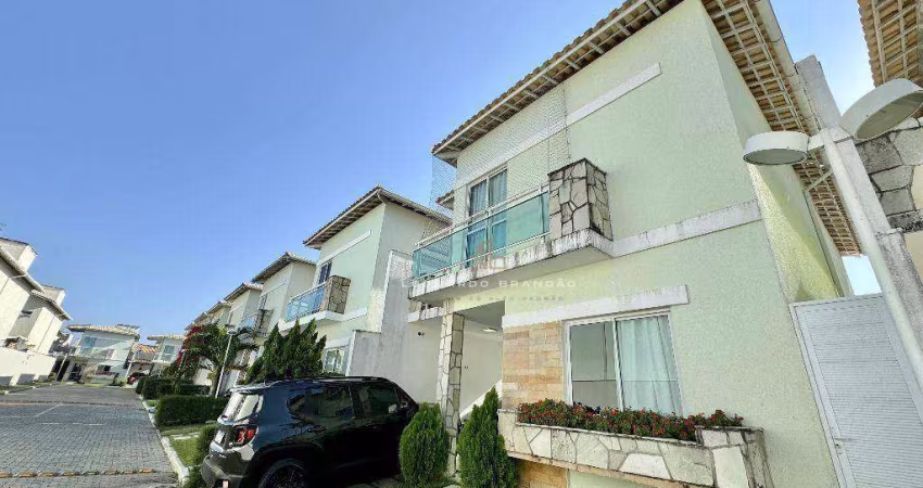 Casa nascente com deck e 3 suítes – Condomínio com piscina e playground na Sapiranga