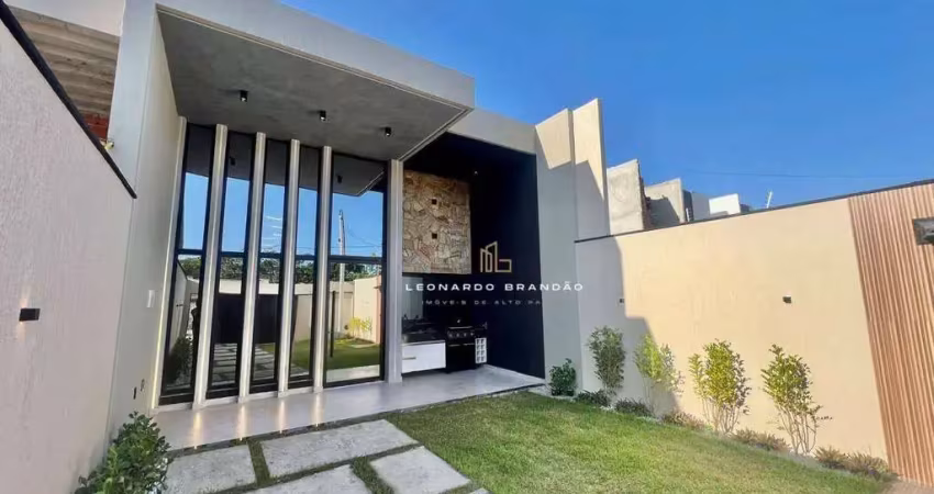 Casa plana com 4 suítes e varanda gourmet: espaço e conforto para toda a família