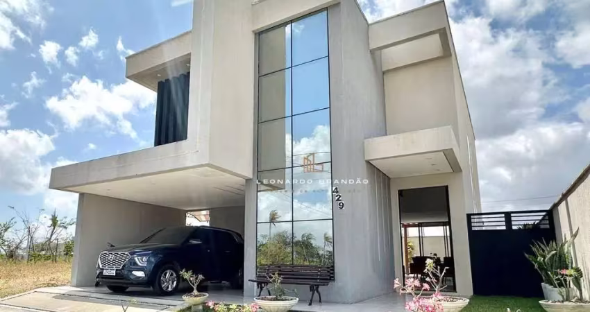 Casa duplex com 4 suítes e elevador no condomínio terras 4