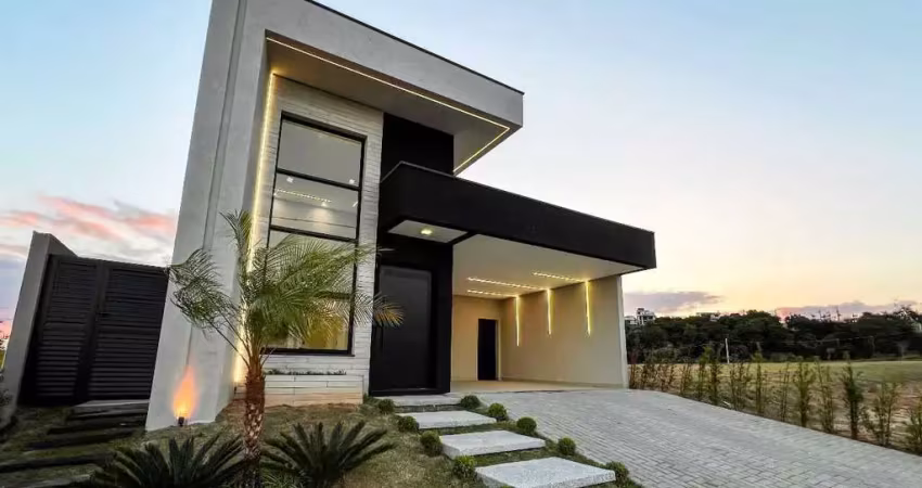 Oportunidade exclusiva casa térrea de alto padrão com 3 suítes, piscina e área gourmet - cond. terras alpha