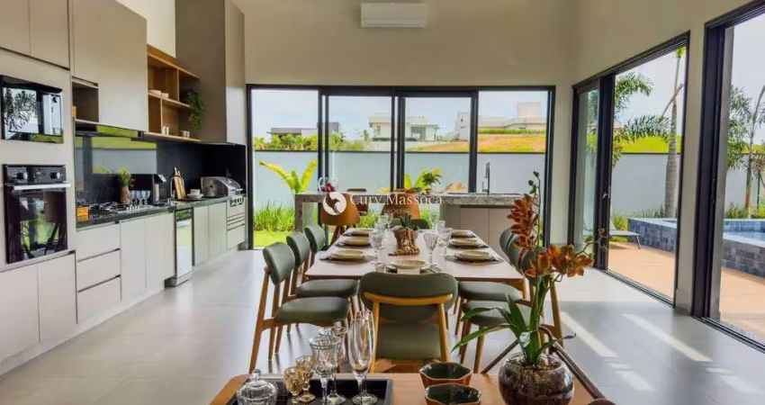 Casa térrea, mobiliada com vista espetacular em meio a natureza no condomínio campos de santo antônio ll