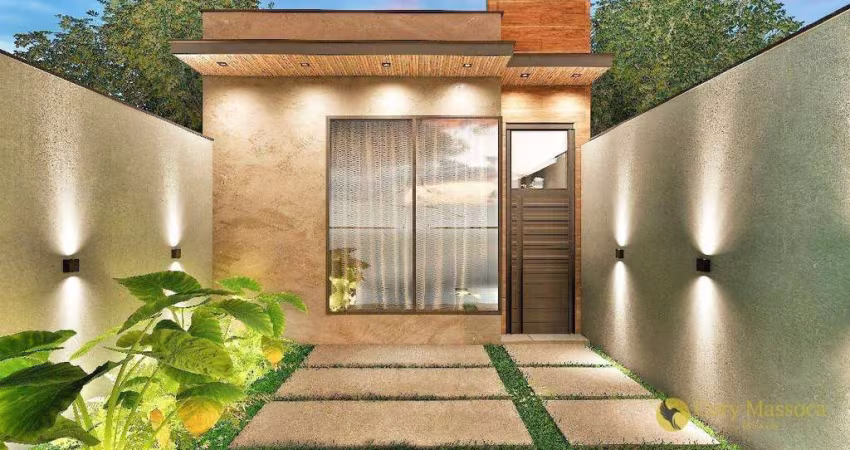 Magnífica casa térrea com projeto moderno e 3 dormitórios, à venda por R$590.000 - Vila Flora - Salto/SP