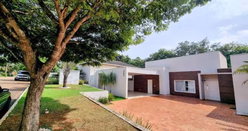Casa térrea com 3 suítes e boteco privativo à venda no condomínio santa mônica em itu/sp.