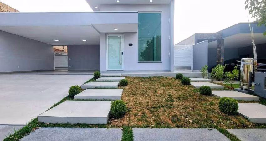 Casa moderna, com 3 suites, área gourmet e piscina, para locação ou venda no Condomínio UNA em Itu/SP