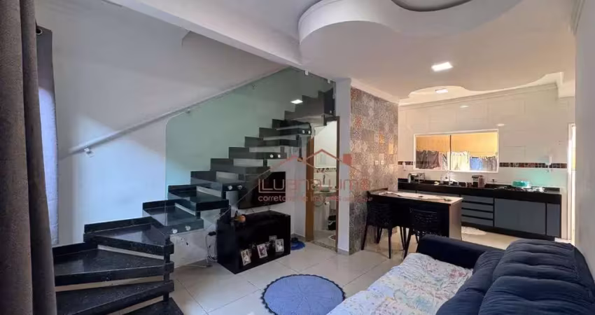 Casa com 3 dormitórios à venda, 68 m² por r$ 305.000 - maracanã - praia grande/sp