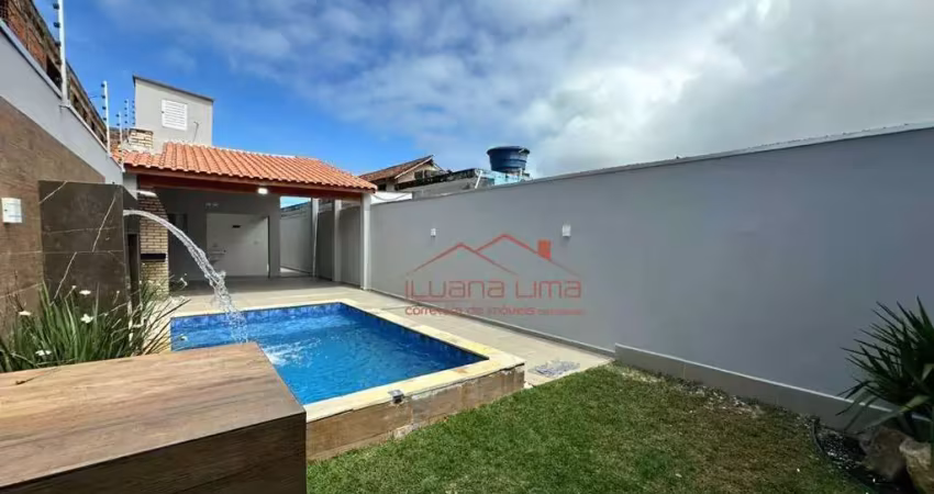 Casa com 3 dormitórios à venda, 105 m² por r$ 550.000,00 - vila atlântica - mongaguá/sp