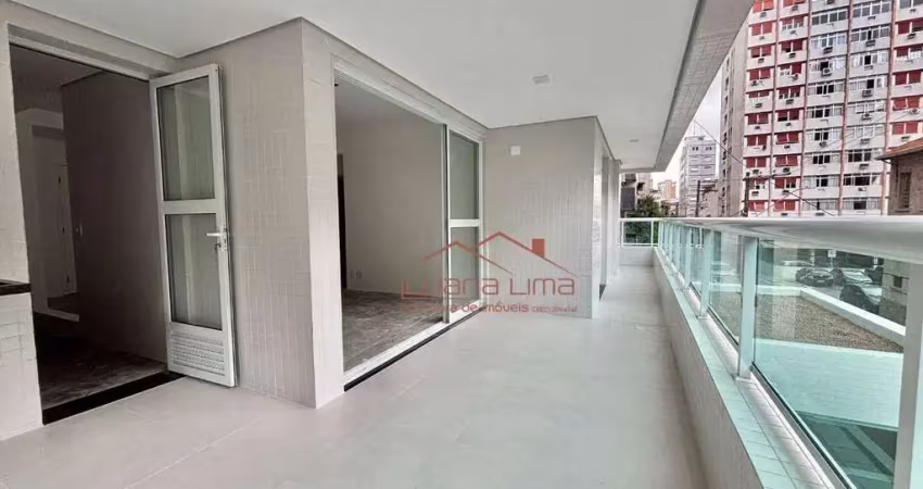 Apartamento com 2 dormitórios à venda, 122 m² por r$ 1.290.000,00 - embaré - santos/sp