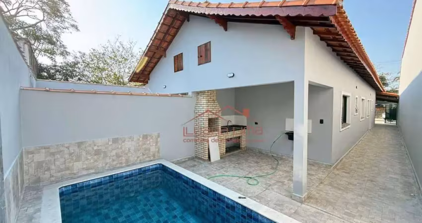 Casa com piscina e 2 dormitórios à venda, 82 m² por r$ 469.000 - jardim santa eugênia - mongaguá/sp