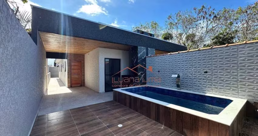 Casa com 2 dormitórios à venda por r$ 420.000 - estância balneária tupy - itanhaém/sp