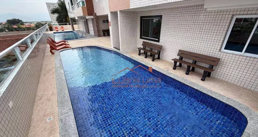 Apartamento com 2 dormitórios para alugar por r$ 3.500,00/mês - vila guilhermina - praia grande/sp