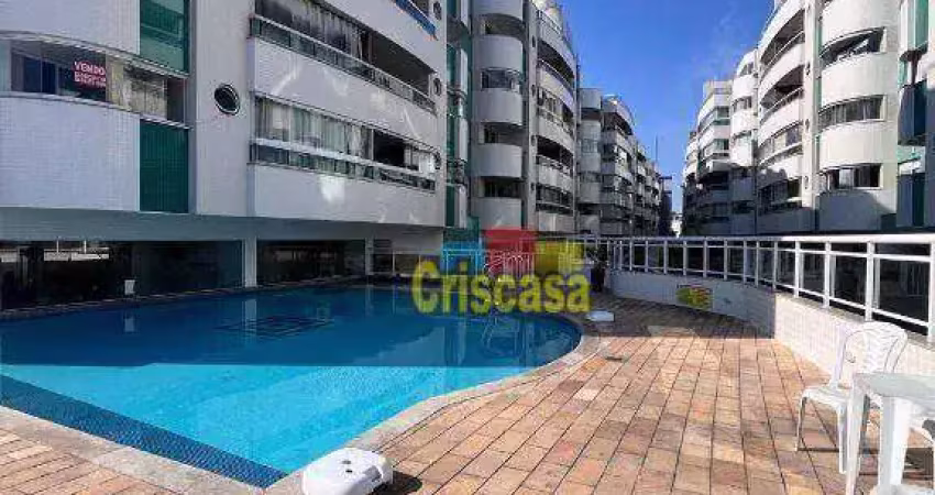 Cobertura com 2 dormitórios à venda, 80 m² por r$ 890.000 - flamboyant - cabo frio/rj
