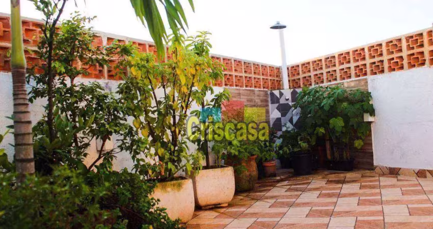 Cobertura com 2 dormitórios à venda, 90 m² por r$ 350.000,00 - jardim excelsior - cabo frio/rj