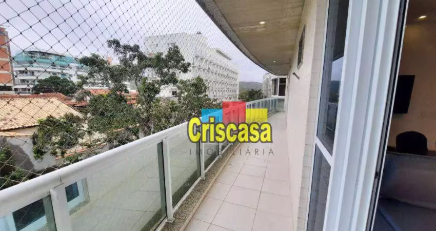 Apartamento com 3 dormitórios à venda, 111 m² por R$ 780.000,00 - Passagem - Cabo Frio/RJ