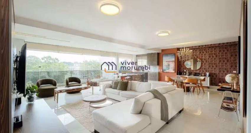Apartamento alto padrão no real parque com vista para a ponte estaiada