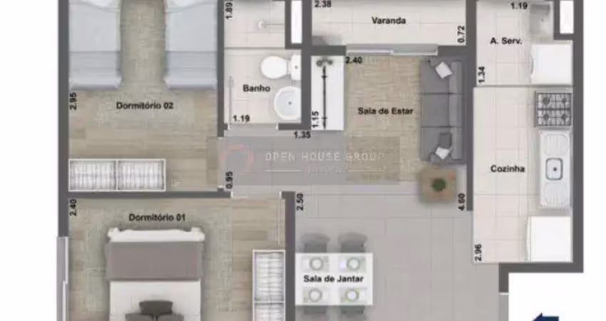 Open House vende apto. 2 quartos no Fonseca próximo ao Mercado Municipal