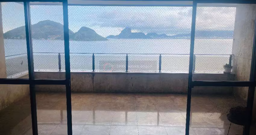 Open house vende magnifico 4 quartos de frente a praia de icaraí