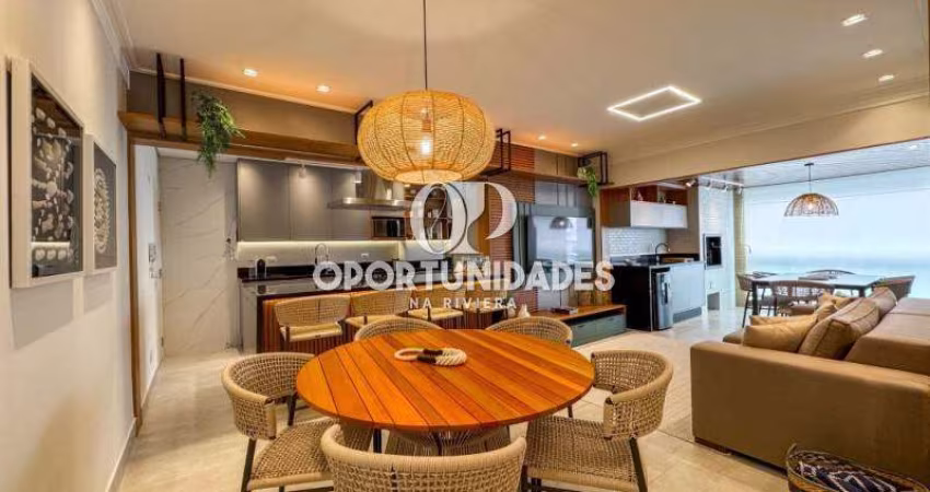 Apartamento à Venda, Pé na areia, 4 Dormitórios I 2 Suítes, em Riviera de São Lourenço - Bertioga SP