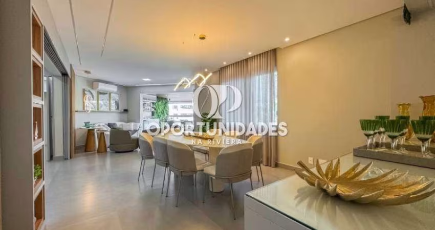 Apartamento Luxuoso à Venda na Riviera de São Lourenço - Bertioga SP- 4 Suítes, Lavabo, 195m².