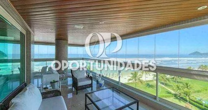 Cobertura à venda, Pé na areia Frontal, 4 Suítes, em Riviera de São Lourenço, Bertioga -SP