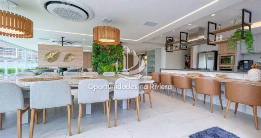 Luxuoso Apartamento à Venda em Riviera de São Lourenço Bertioga SP - 5 Dorms, Frente para o Mar.