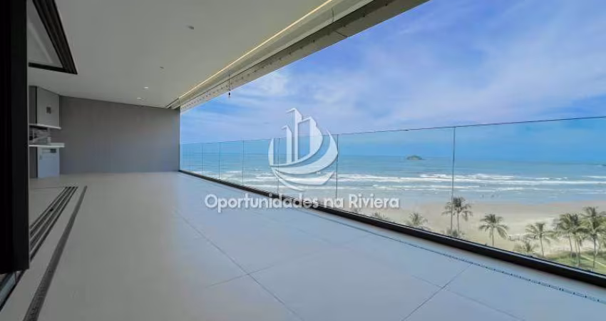 Apartamento Pé na areia Frontal, 4 suítes, em Riviera de São Lourenço, Bertioga - SP
