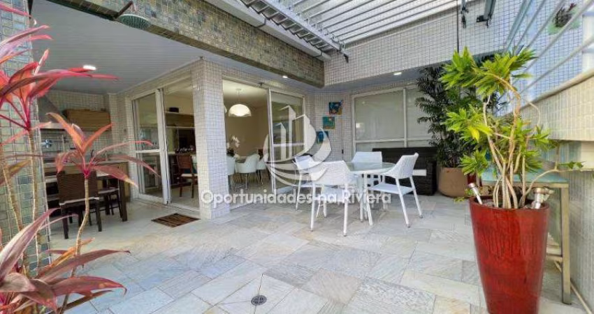 Cobertura à venda, 5 suítes, 192m² de área útil, em Riviera de São Lourenço, Bertioga - SP