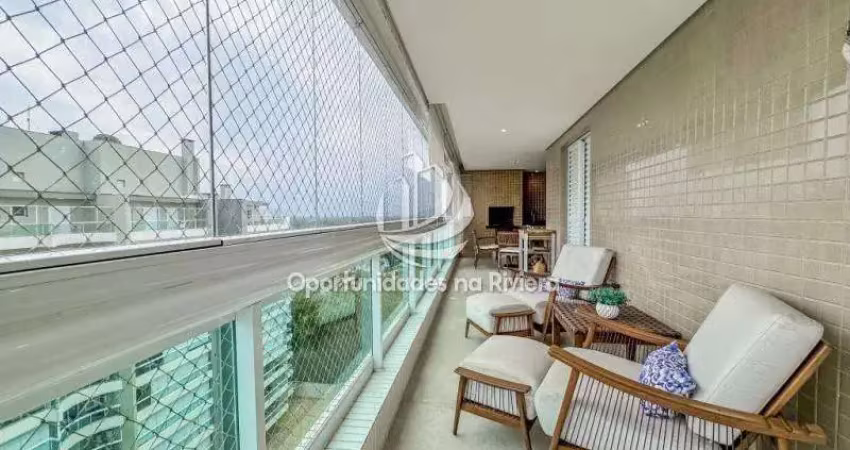 Apartamento à venda, 125m², 3 dormitórios i suíte, em riviera de são lourenço - bertioga sp.