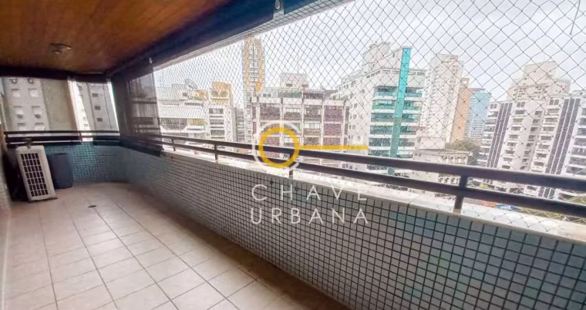 Apartamento com 4 dormitórios para alugar, 214 m² por r$ 18.000,00/mês - boqueirão - santos/sp
