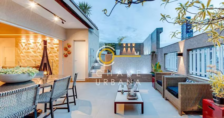 Cobertura com 4 dormitórios à venda, 323 m² por R$ 3.490.000,00 - Pompéia - Santos/SP