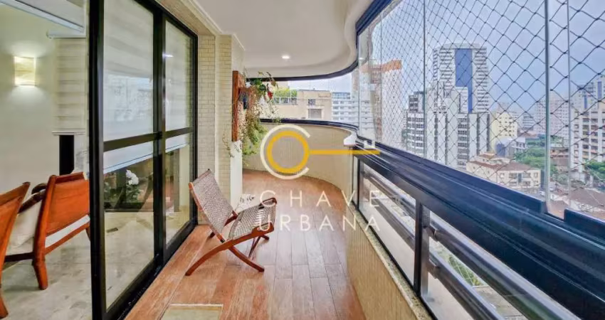 Apartamento com 3 dormitórios à venda, 222 m² por r$ 2.130.000,00 - vila rica - santos/sp