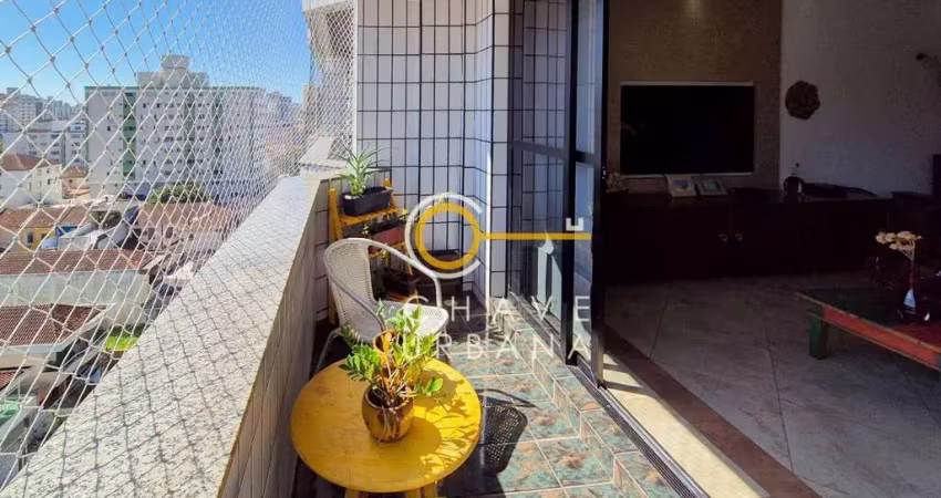 Apartamento com 3 dormitórios à venda, 137 m² por r$ 680.000,00 - campo grande - santos/sp