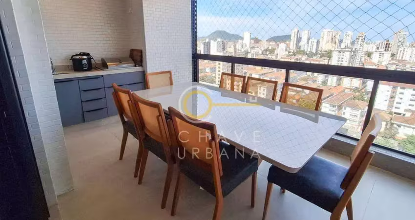Apartamento com 2 dormitórios à venda, 82 m² por r$ 1.300.000,00 - aparecida - santos/sp