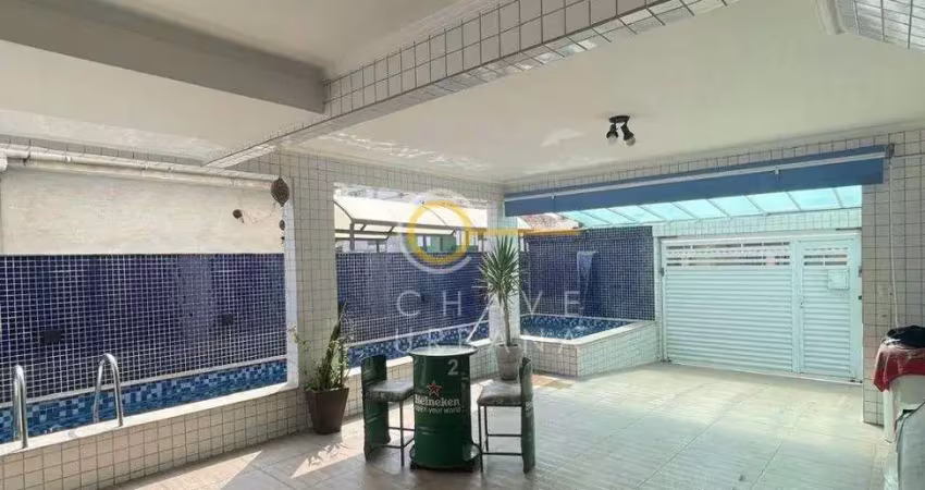 Casa com 3 dormitórios à venda, 160 m² por r$ 1.500.000,00 - estuário - santos/sp