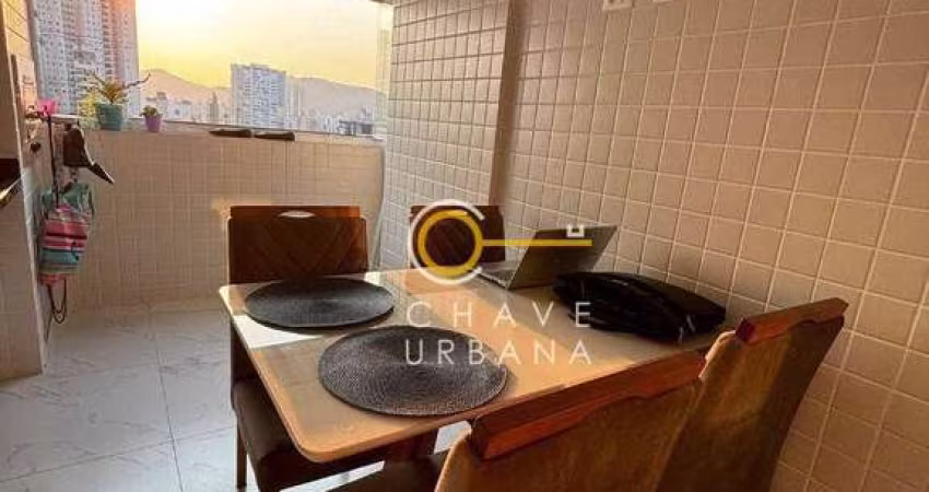 Apartamento com 2 dormitórios para alugar, 70 m² por R$ 5.500,00/mês - Boqueirão - Santos/SP