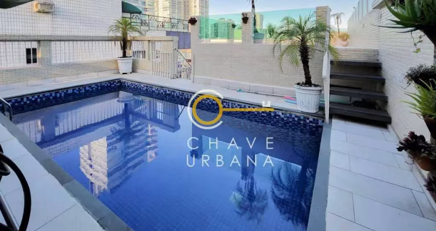 Cobertura com 3 dormitórios à venda, 350 m² por r$ 5.860.000,00 - aparecida - santos/sp