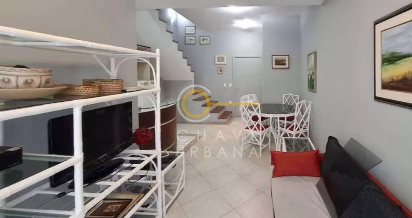 Apartamento Duplex com 1 dormitório à venda, 69 m² por R$ 600.000,00 - Gonzaga - Santos/SP