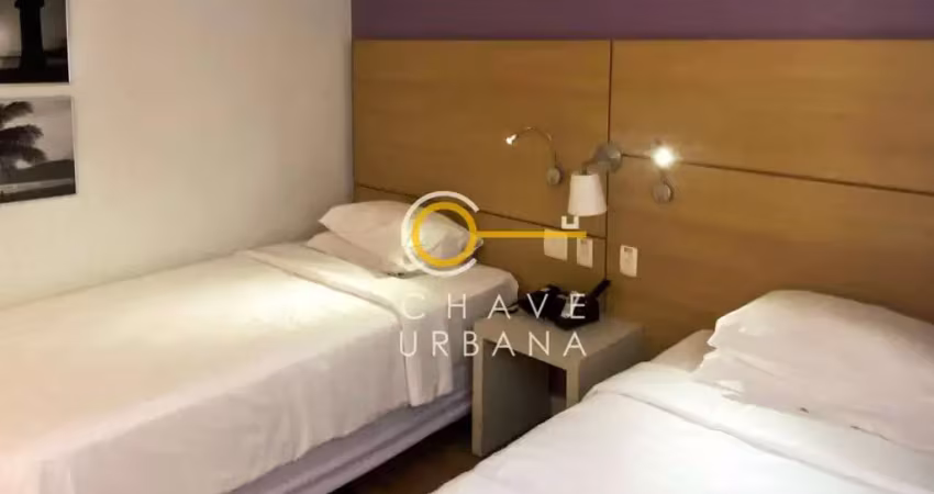 Apartamento com 1 dormitório à venda, 31 m² por r$ 465.000 - mobiliado - gonzaga - santos/sp