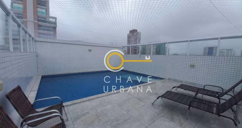 Apartamento com 2 dormitórios para alugar, 99 m² por R$ 5.200,02/mês - Boqueirão - Santos/SP
