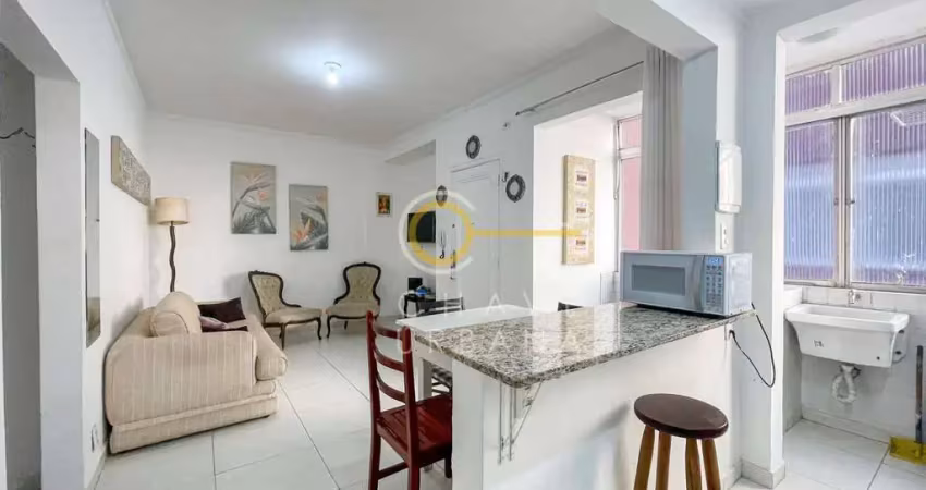 Apartamento com 2 dormitórios à venda, 66 m² por r$ 371.000,00 - gonzaga - santos/sp